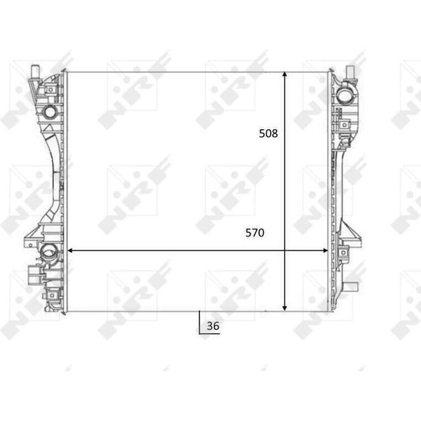 Nrf 59060 - Oe C2C32997 Radiatore, Raffreddamento Motore Per S-Type (X200), Xf (X250), Xj (X350, X358)-image