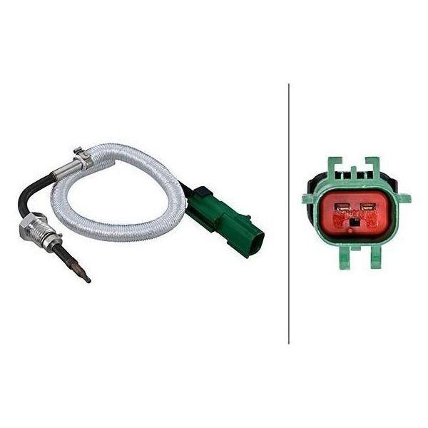 Hella 6PT 010 376-541 - Sensore Temperatura Gas Di Scarico Oe 5146663AD Per Grand Cherokee Iv (Wk, WK2)-image