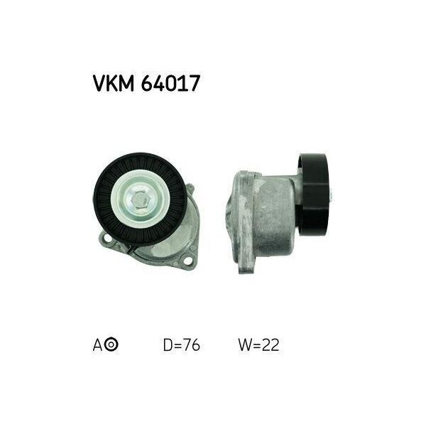 Skf Vkm 64017 - Oe 0K551 15981B Puleggia Tenditore, Cinghia A V Per Carnival I (Up), Carnival Ii (Gq)-image