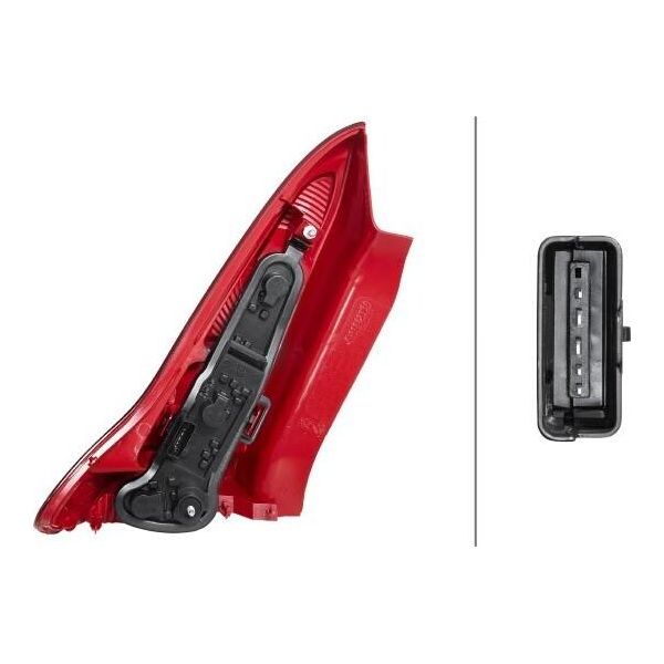 Hella 2SK 354 032-021 - Luce Posteriore Combinata Oe 6351 T6, Destra Per C4 (La)-image
