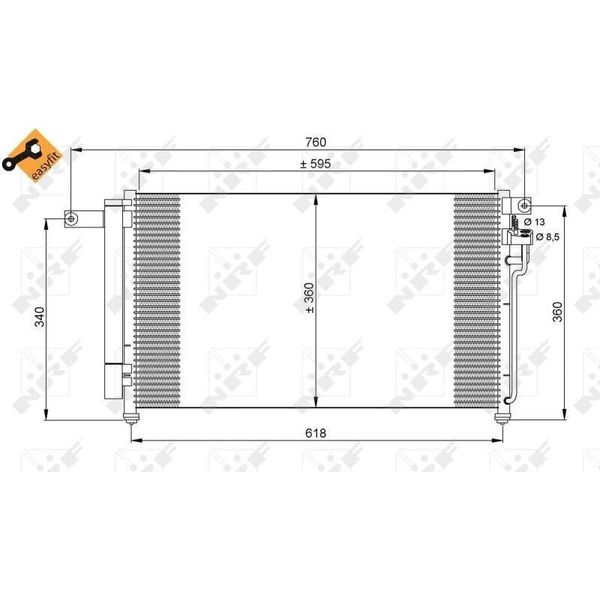 Nrf 35851 - Oe 976061G000 Condensatore Aria Condizionata Con Essiccatore Per Rio Ii (Jb)-image