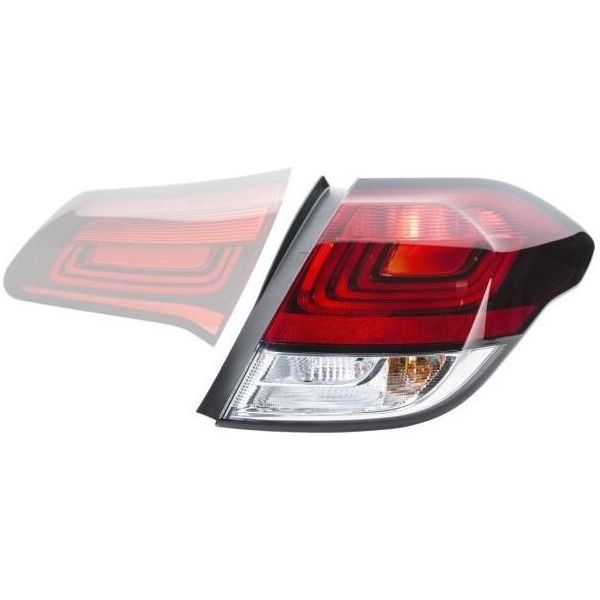 Hella 2SD 354 833-031 - Oe 9808624480 Luce Posteriore Combinata, Sinistra, Parte Esterna Per C4 Ii (Nc)-image
