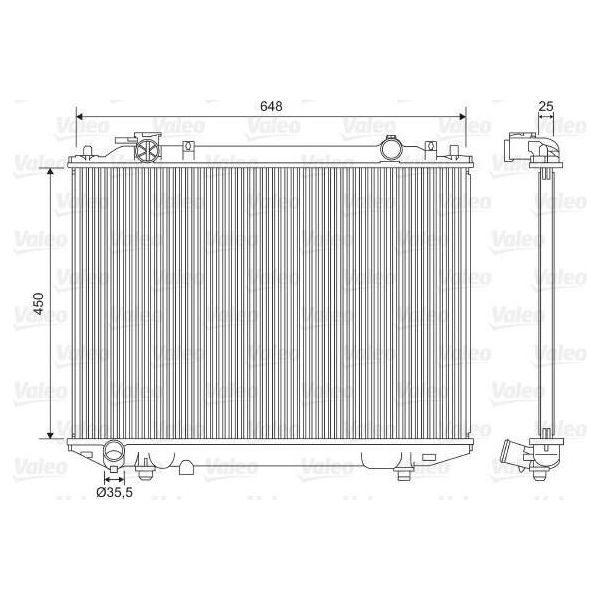 Valeo 701615 - Oe 1378035 Radiatore, Raffreddamento Motore Per Ranger (Eq, Er, R)-image