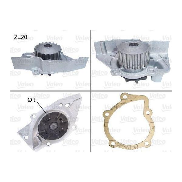 Valeo 506029 - Pompa Acqua Oe PA10323 Per Zx (N2), Xsara, Berlingo, Ulysse, Partner (5, G), Expert (222), Expert (224), 806 (221), 406, 405 Ii, 306-image