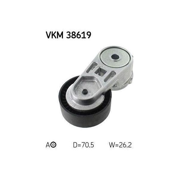 Skf Vkm 38619 - Oe 04854089AB Puleggia Tenditore, Cinghia A V Per Wrangler Ii (Tj), Grand Cherokee Ii (Wg, Wj)-image