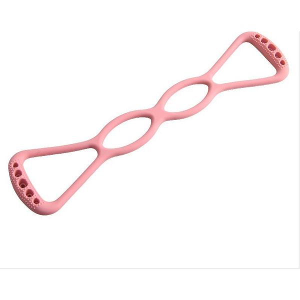 Inf Fascia Elastica Yoga A 8 Per Stretching, Allenamento Corpo Completo Rosa-image