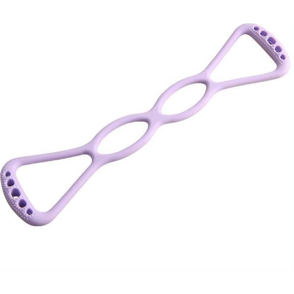 Inf Fascia Elastica Yoga A 8 Per Stretching, Allenamento Corpo Completo Viola-image