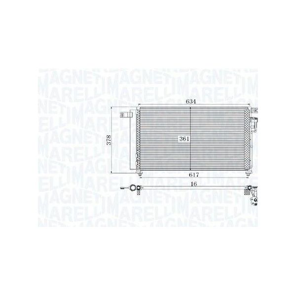 Magneti Marelli 350203961000 - Oe 97606 1G000 Condensatore Aria Condizionata Con Essiccatore Per Rio Ii (Jb)-image