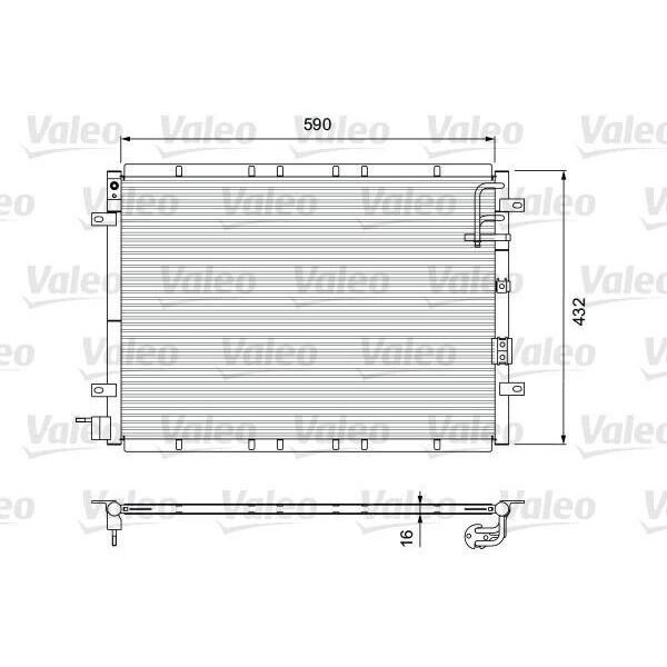Valeo 818080 - Oe 97606 3E000 Condensatore Aria Condizionata Per Sorento I (Jc)-image