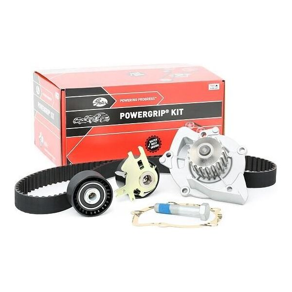 Pompa Acqua Gates KP15606XS + Kit Cinghia Dentata Oe 71771583 Compatibile Con V70, V50, S80, S40, C70, C30, Expert, 807, 607, 508, 407, 308, 307, Phedra, S-Max, Mondeo, Kuga, Galaxy, Focus, C-Max, Ulysse, Scudo, Jumpy, C8, C5, C4, C4Er-image