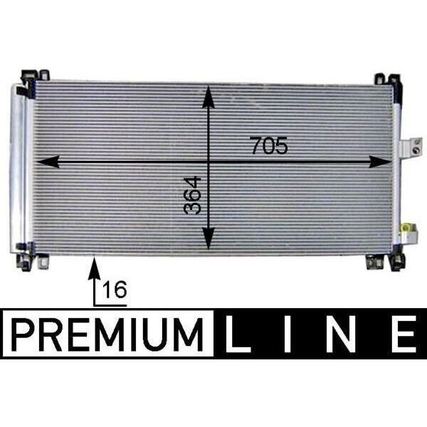 Mahle Ac 597 000P - Oe 6455HR Condensatore Aria Condizionata Con Essiccatore Per C6 (Td), C5 Iii (Rw), C5 Iii (Rd), 508 (8E), 508 (8D), 407-image