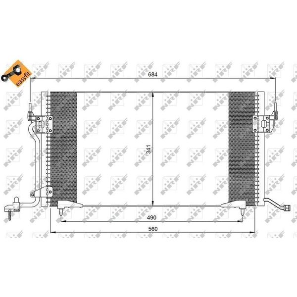 Nrf 35260 - Condensatore Aria Condizionata Oe 6455Q9 Per Zx (N2), Xsara, Berlingo, Partner (5, G), 306-image