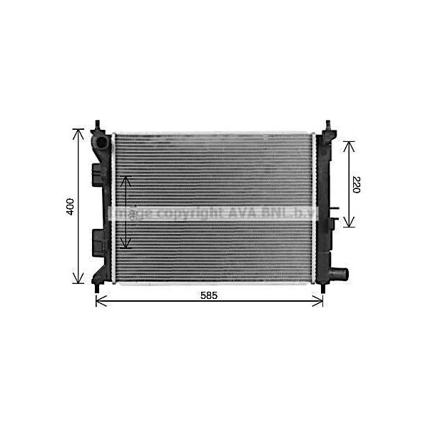 Prasco HY2494 - Oe 25310C8000 Radiatore, Raffreddamento Motore Per I20 (Gb, Ib)-image