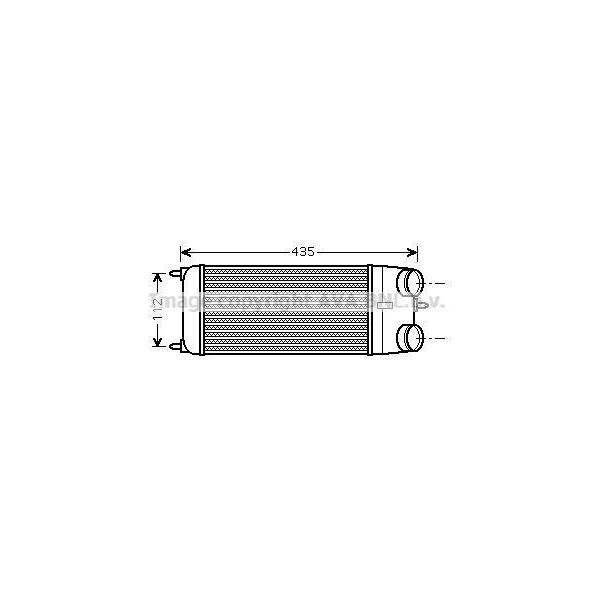 Prasco CNA4252 - Intercooler Oe 0384J4 Per C2 (Jm), C3 I (Fc, Fn), C3 Ii (Sc), C3 Picasso (Sh), 1007 (Km), 207 Cc (Wd), 207 Sw (Wk)-image