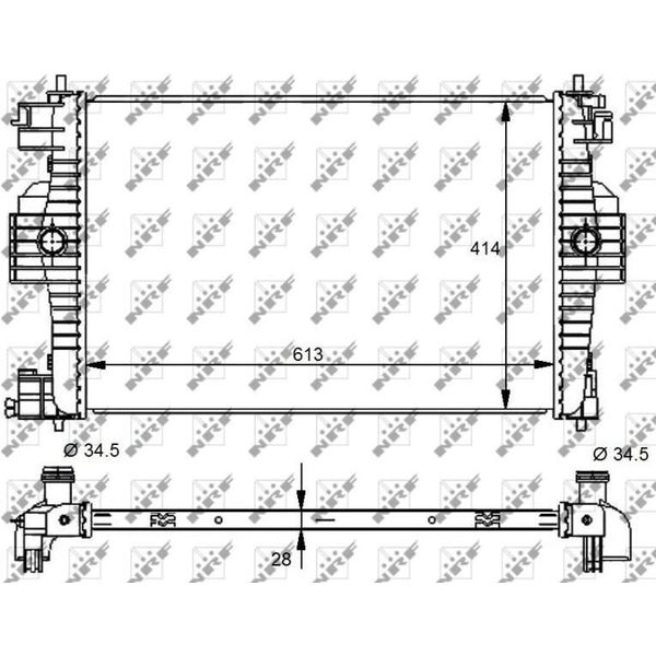 Nrf 59139 - Radiatore Oe 1330X3, Raffreddamento Motore Per DS4, DS5 (Kf), 308 Cc (4B), 308 I, Rcz-image