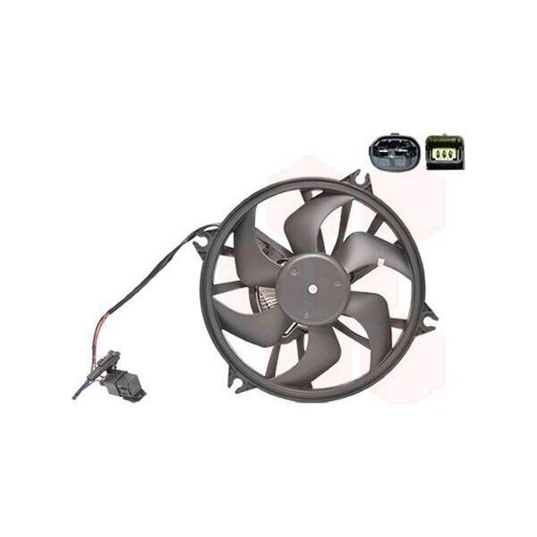Van Wezel 4060747 Ventola Di Raffreddamento Motore Ventola Di Raffreddamento Adatta Per Peugeot 407 Sw (6E) Radiatore Acqua Ø390Mm-image