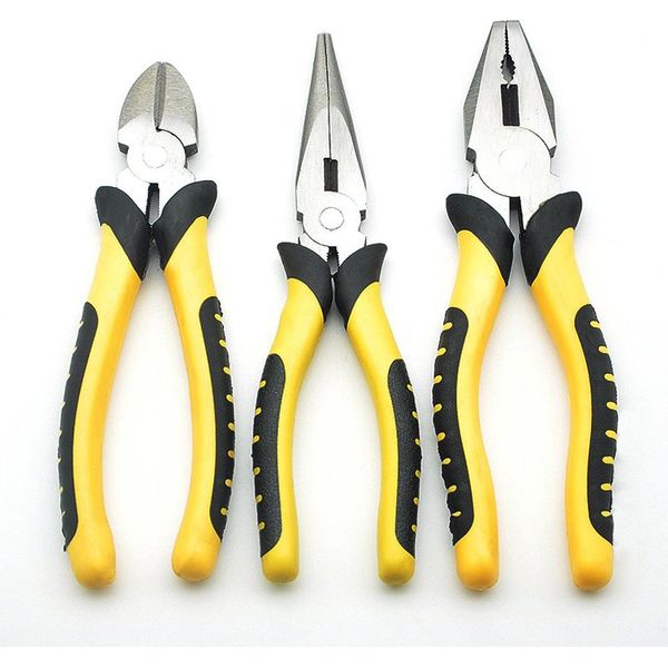 Inf Set Di Pinze Da 20 Cm Per Uso Industriale - Acciaio Al Carbonio, Multifunzione, 3 Pezzi-image