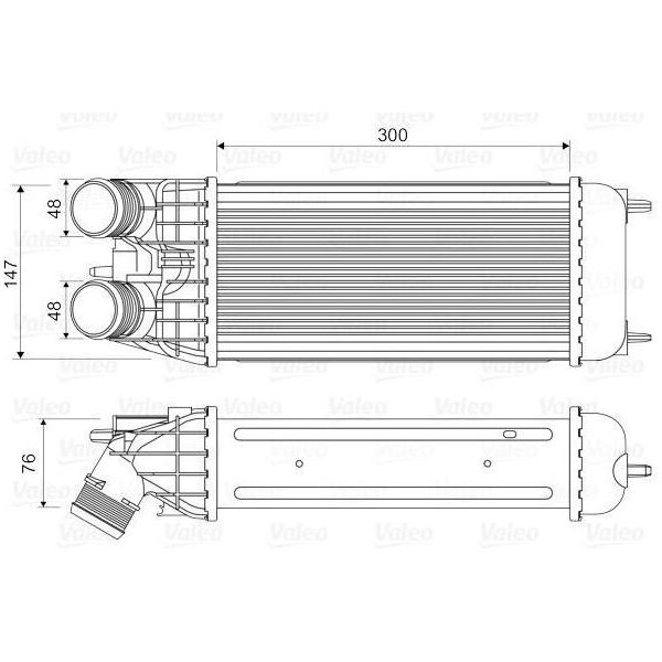 Valeo 818547 Radiatore Turbocompressore Oe 0384N7 Compatibile Con C-Elysee, C3, C4, DS3, Crossland X, 2008, 207, 208, 301-image