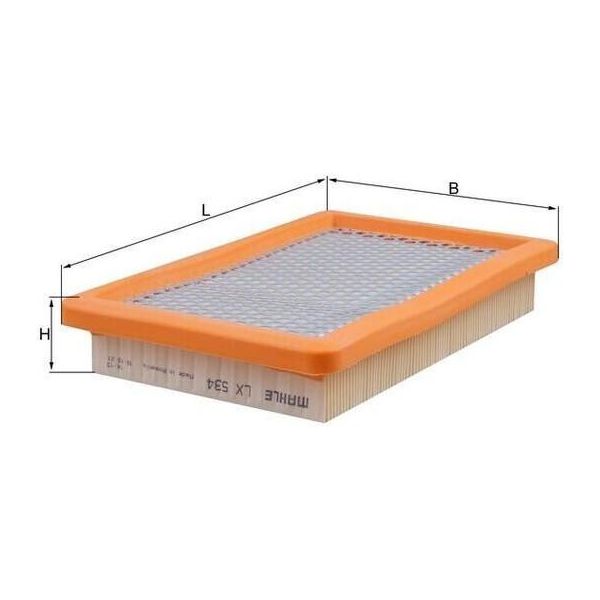 Mahle Lx 534 - Filtro Aria Oe B59513Z40 Per 323 (Ba), 323 (Bj), Premacy (Cp)-image