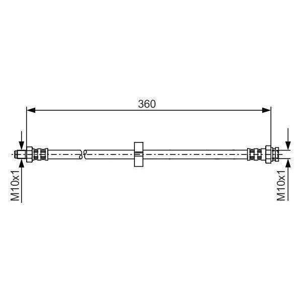 Bosch 1 987 481 002 - Tubo Freno Oe 4806 C7 Per Ducato, Boxer-image