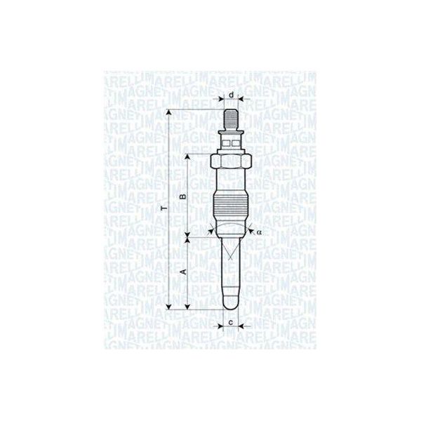 Magneti Marelli 062587001304 - Candeletta Per Rapid, Clio I-image