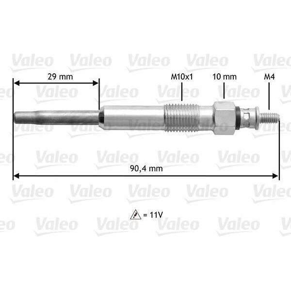 Valeo 345102 - Candeletta Oe 5960 69 Per Berlingo, Jumpy (U6U), Jumpy (B), Xsara, Saxo, Scudo, Partner (5, G), Expert (223), Expert (222), Expert (224), 306, 206 Van, 206 (2A/C), 106 Ii-image