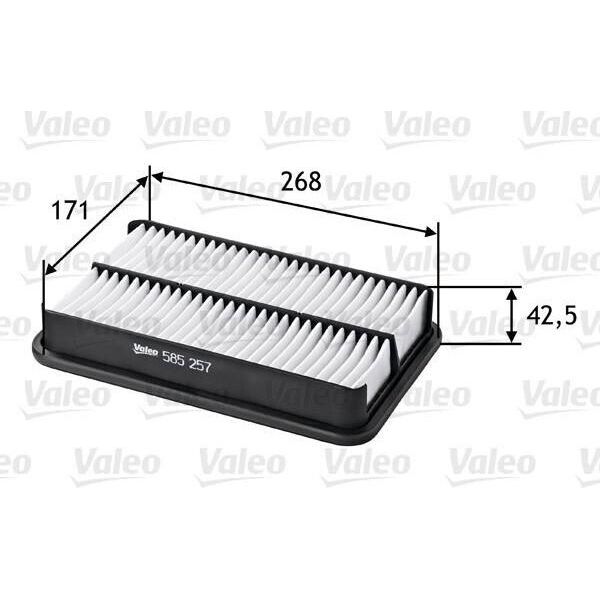 Valeo 585257 - Filtro Aria Oe A1347C Per Xedos 9 (Ta), Corolla (E10), Corolla (E11)-image
