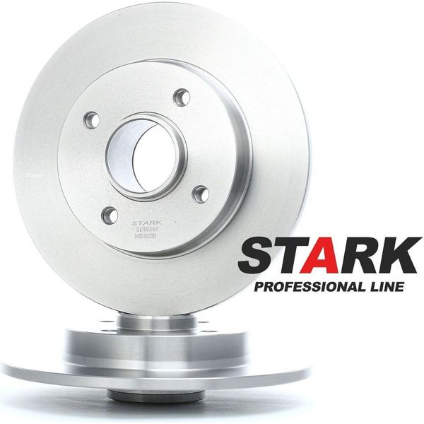 Stark SKBD-0020385 - Oe 4249 19 Disco Freno, Asse Posteriore Per C3 Ii (Sc), C3 Iii (Sx), C3 Picasso (Sh), C4 Cactus, C4 (La), C4 I (Lc), DS3, DS3 (Sa), DS3 (Sb), 2008 I (Cu), 207 (Wa, Wc), 207 Cc (Wd), 207 Sw (Wk), 208 I (Ca, Cc), 307, 307 Cc (3B), 307 Sw (3H)-image