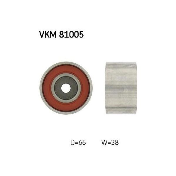 Skf Vkm 81005 - Oe 13503 50011 Puleggia Folle, Cinghia Di Distribuzione Per Gs (S16), Gs (S19), Ls (F2), Ls (F3), Lx (UZJ100)-image