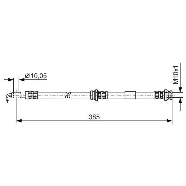 Bosch 1 987 476 110 - Tubo Freno Oe B25D 43 980A Per Premacy (Cp), 323 (Bj)-image