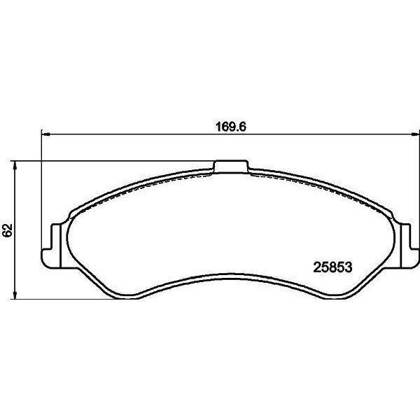 Hella 8DD 355 117-431 - Disco Freno Oe 4351206090 Per Es (V6), Camry (V4), Camry (V5)-image