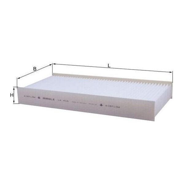 Mahle La 410 - Oe 1613733180 Filtro Aria Abitacolo Per Scudo-image