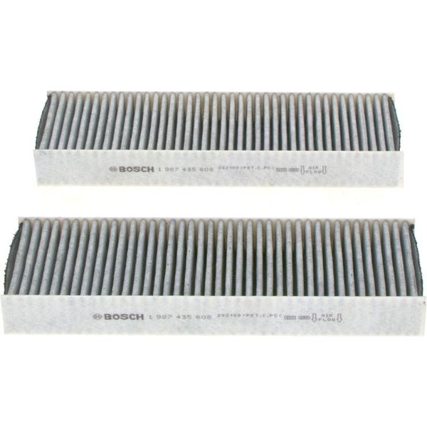 Bosch 1 987 435 608 - Oe 9833351080 Filtro Aria In Cabina Per C4 Iii (Ba, Bb, Bc), DS3 (U), Corsa F, Mokka, 2008 Ii (U), 208 Ii (U)-image