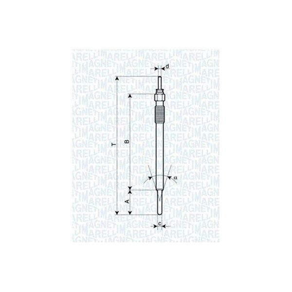 Magneti Marelli 062900091304 - Candeletta Per Is Ii (E2), Verso (R2), Rav 4 Iv (A4), Rav 4 Iii (A3), Corolla Verso (E12), Avensis (T27), Avensis (T25), Auris (E15)-image
