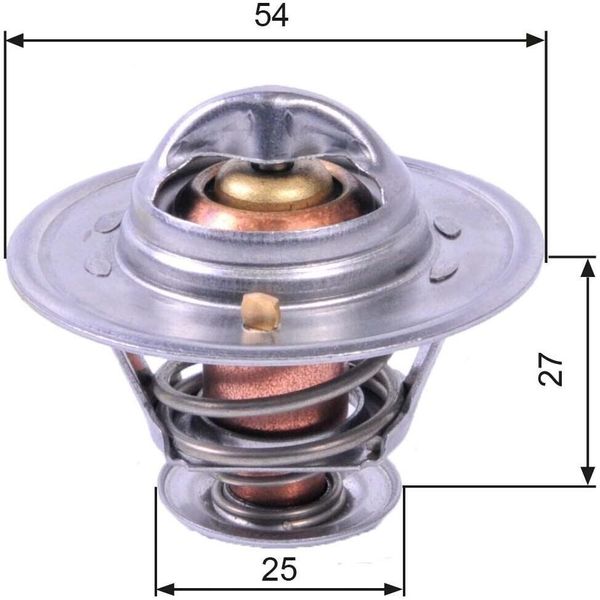 Gates TH22779G1 - Termostato Acqua Di Raffreddamento Oe 4837166 Per Movano (X70)-image