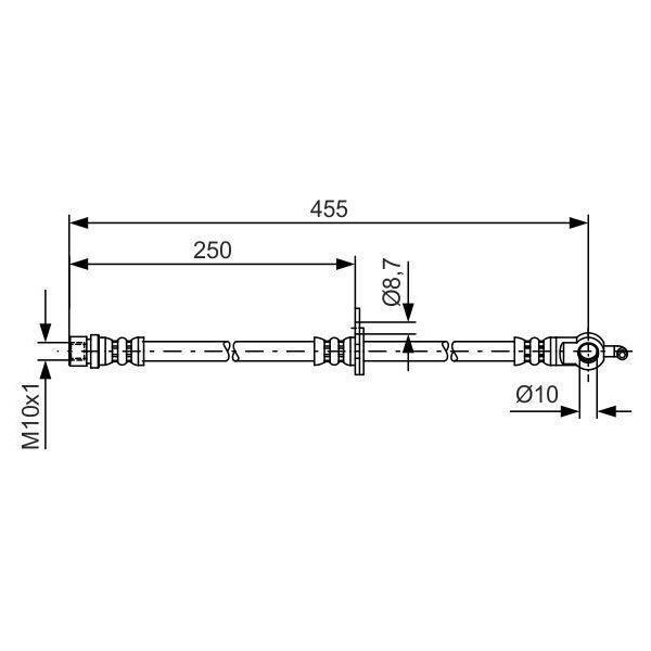 Bosch 1 987 481 389 - Tubo Freno Oe 90947 02D50 Per Rx (U3), Avensis (T22)-image