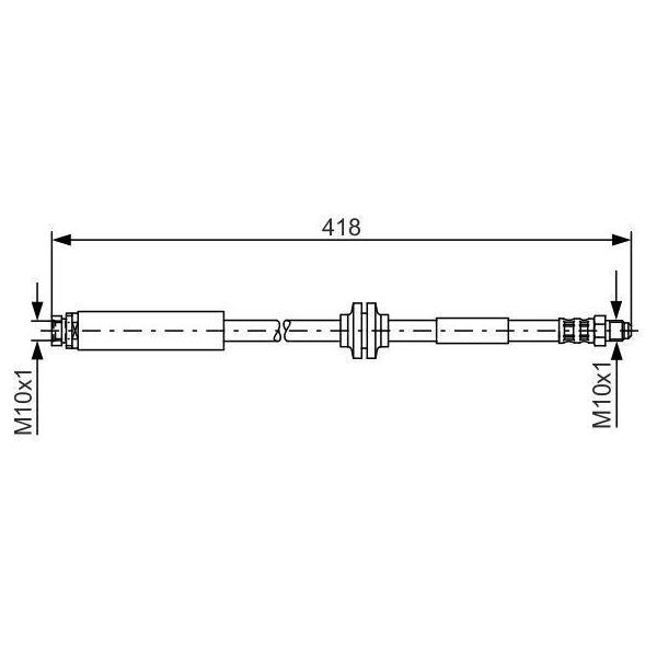 Bosch 1 987 481 058 - Tubo Freno Oe C236 43 980A Per 5 (Cw), 5 (CR19), V50 (545), S40 Ii (544)-image