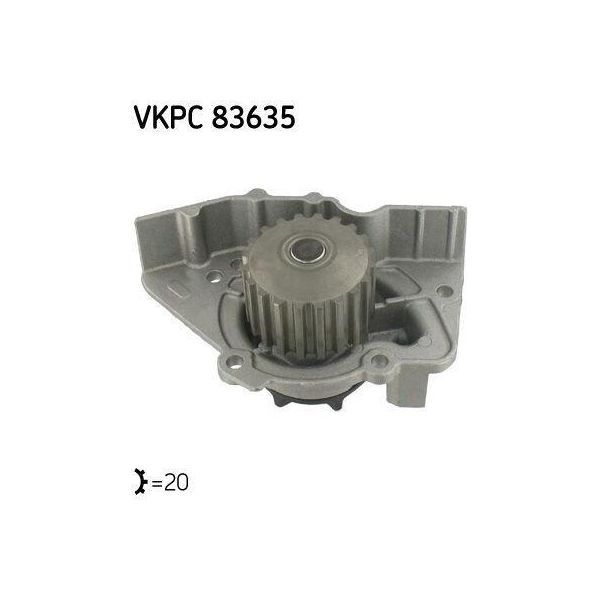 Skf Vkpc 83635 - Oe 1201 98 Pompa Dell'acqua Per Xsara, Zx (N2), 306, 406-image