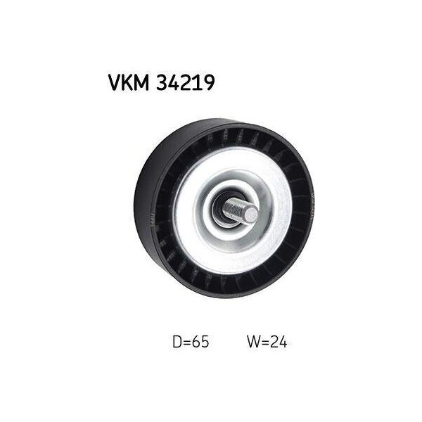 Skf Vkm 34219 - Oe 1761931 Puleggia Folle, Cinghia A V Per Ecosport, Fiesta Vi, Fiesta Vii, Focus Iii, Focus Iv, Grand C-Max, Mondeo V, Tourneo Connect, B-Max, C-Max, Transit Connect, Transit Courier-image