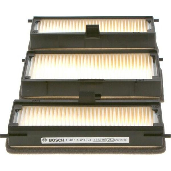Bosch 1 987 432 060 - Filtro Aria Abitacolo Oe KN41079 Per Jumpy (U6U), Jumpy (B), Scudo, Ulysse, 806 (221), 806 Van (Af), Expert (224), Expert (222), Expert (223)-image