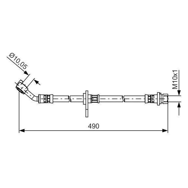 Bosch 1 987 481 521 - Tubo Freno Oe 01466 TA0 A00 Per Accord Viii-image