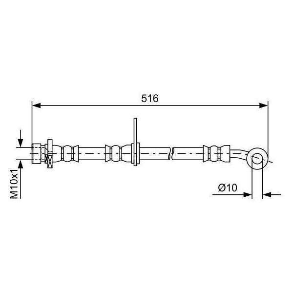 Bosch 1 987 481 730 - Tubo Freno Oe 01464 TL1 G00 Per Accord Viii-image