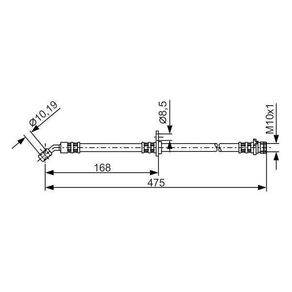 Bosch 1 987 481 326 - Tubo Freno Oe 01466 Sea E00 Per Accord Vii-image