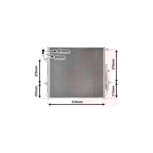 Van Wezel 02015702 - Oe LR015555 Condensatore Aria Condizionata Con Essiccatore Per Discovery Iv (L319)-image