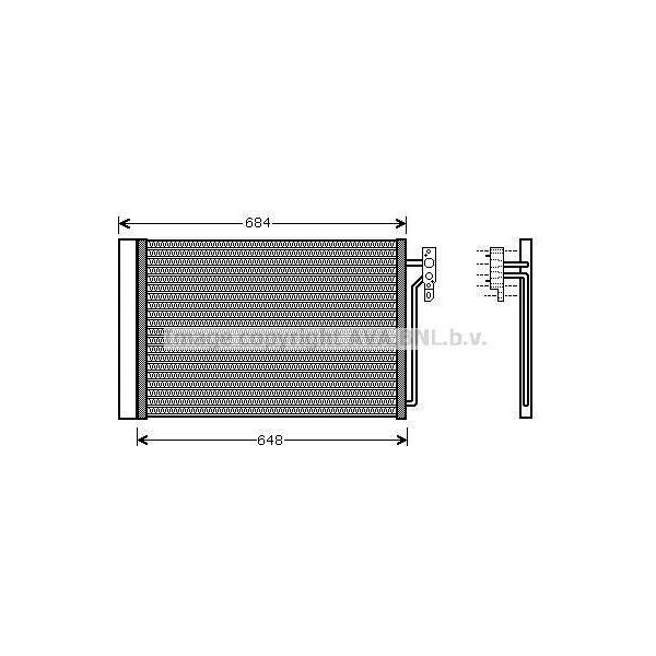 Prasco AUA5182D - Condensatore Aria Condizionata Oe JRW000020 Con Essiccatore Per Range Rover Iii (L322)-image