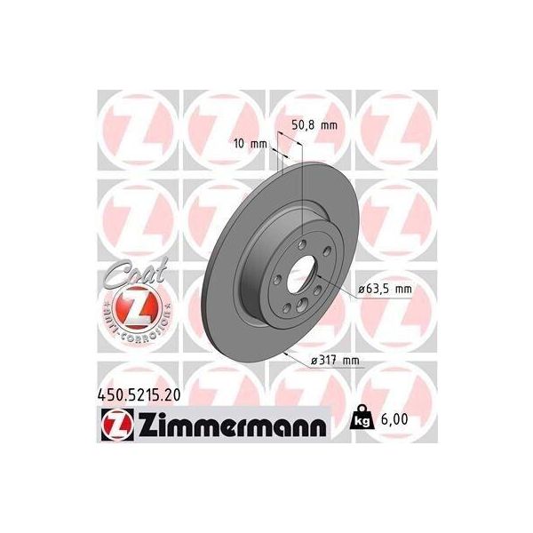 Zimmermann 450.5215.20 - Disco Freno Per Range Rover Evoque (L538)-image