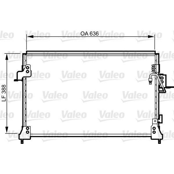 Valeo 818025 - Condensatore Aria Condizionata Oe JRB100790 Per Discovery Ii (L318)-image