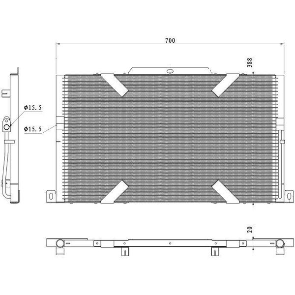Nrf 350489 - Condensatore Aria Condizionata Oe JRB000051 Per Defender (L316)-image