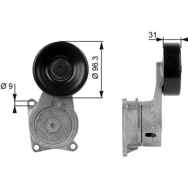 Gates T38170 - Cinghia Di Trasmissione Oe 166200W020, Cuscinetti Per Gs (S16), Is I (E1), Is Sportcross (E1), Supra (A8)-image