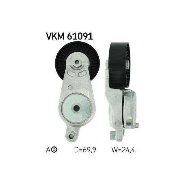 Skf Vkm 61091 - Oe 16620 0V050 Spannolinamento, Cuscinetti Per Es (A10, H10, Z10), Nx (Z1), Camry (V7), Camry (V5), Rav 4 Iv (A4)-image
